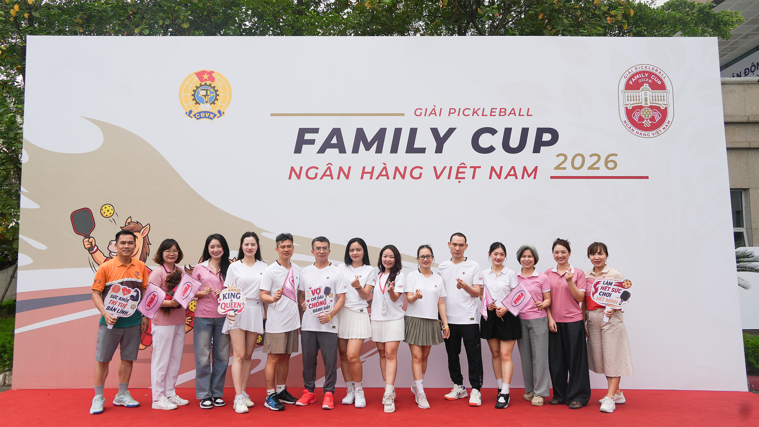 Công đoàn Hiệp hội Ngân hàng Việt Nam tham gia Giải Pickleball Family Cup Ngân hàng Việt Nam 2026