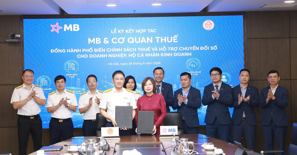 MB kết nối mạng lưới với 33 cơ quan thuế địa phương