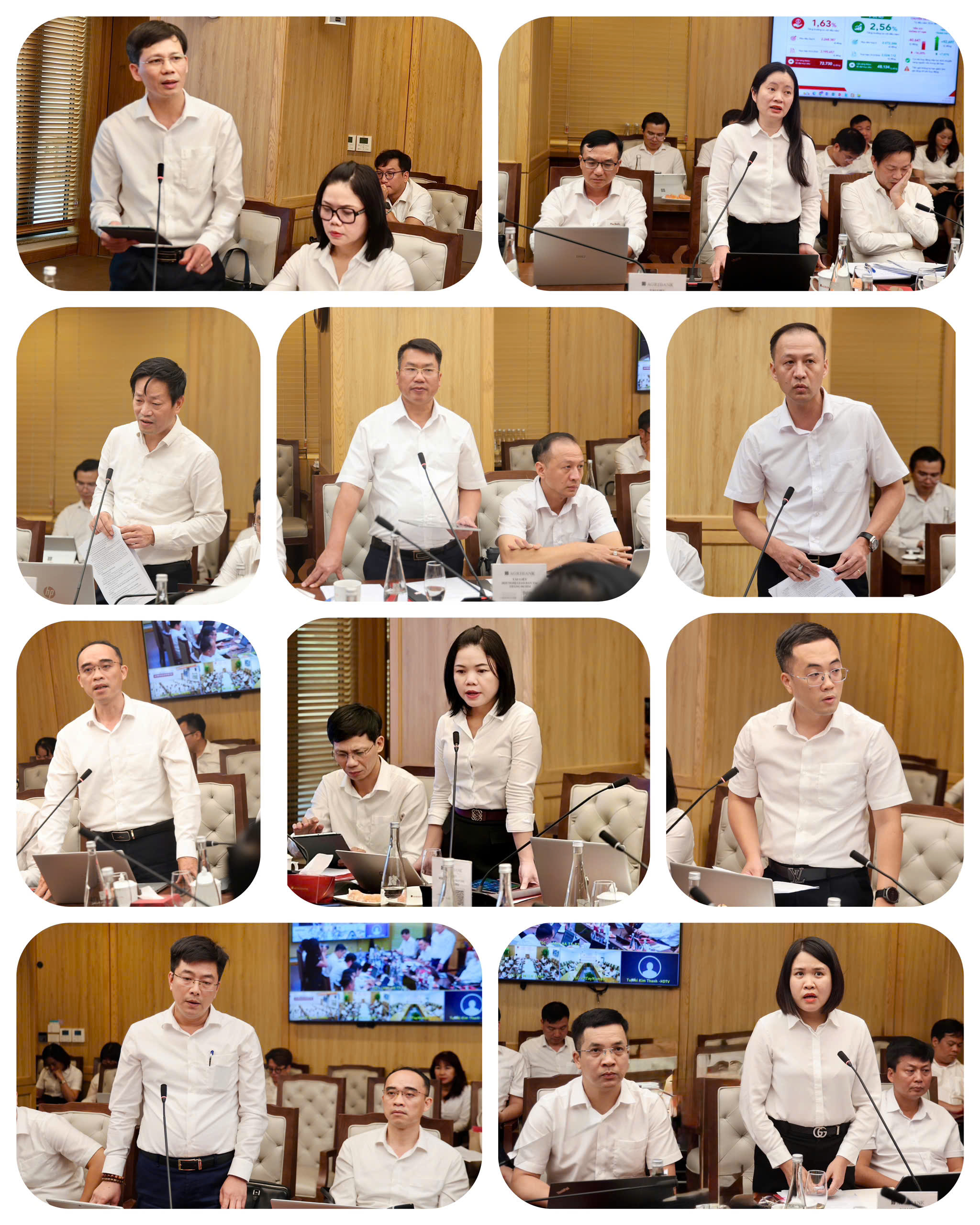 Lãnh đạo các Ban chuyên môn báo cáo tại Hội nghị
