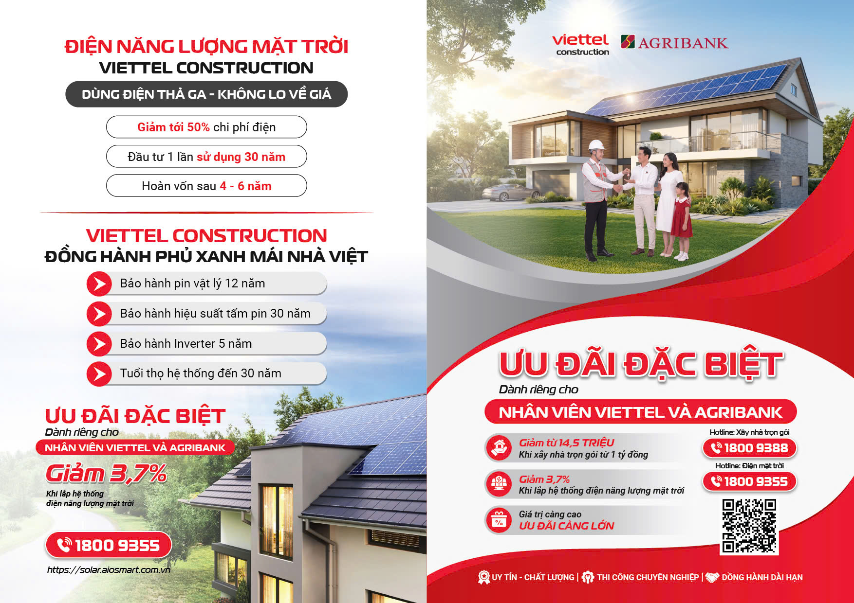 Agribank và Viettel Construction thúc đẩy hợp tác, mang giải pháp xây dựng và năng lượng xanh đến cán bộ nhân viên