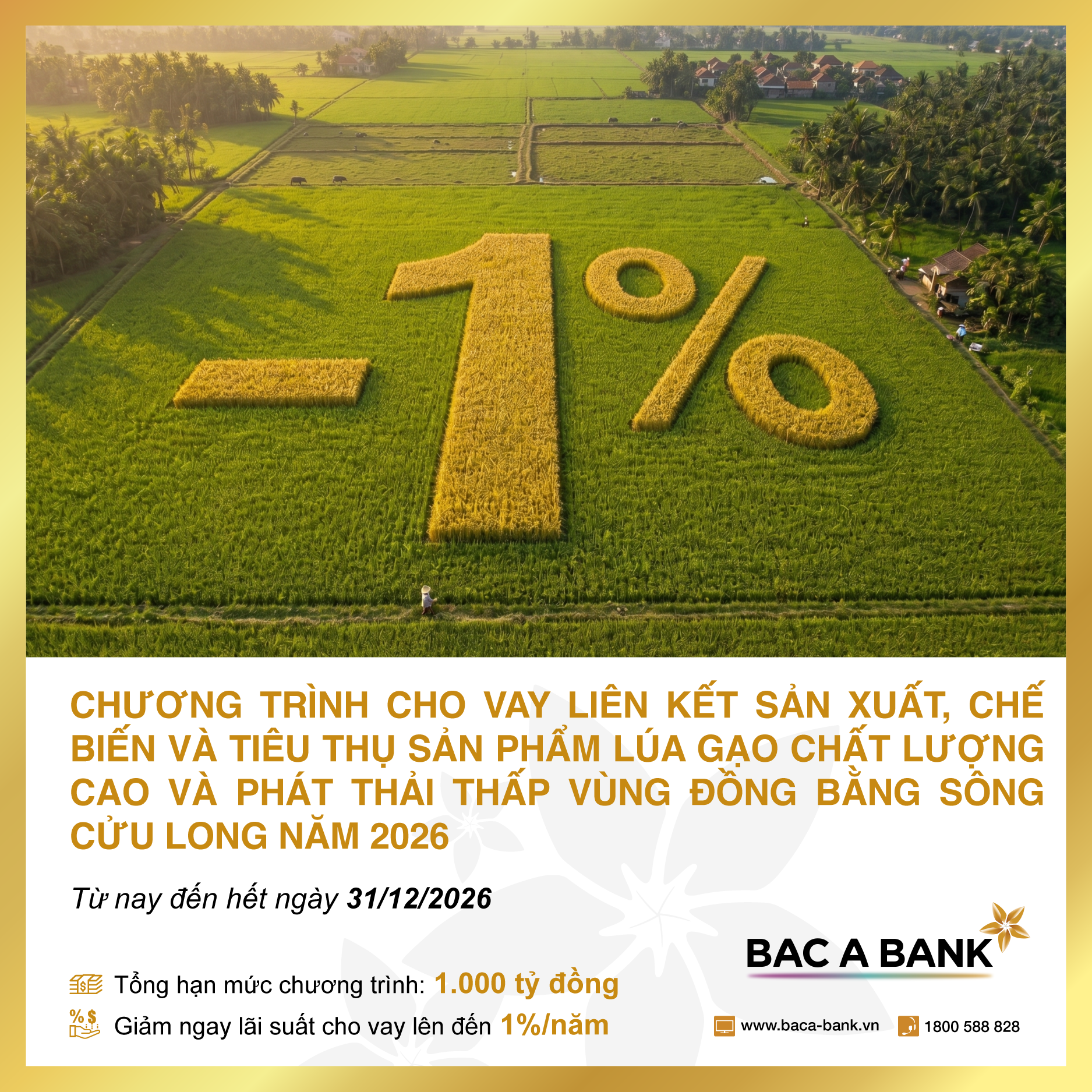 Bac A Bank triển khai gói vay ưu đãi 1.000 tỷ đồng cho nông dân