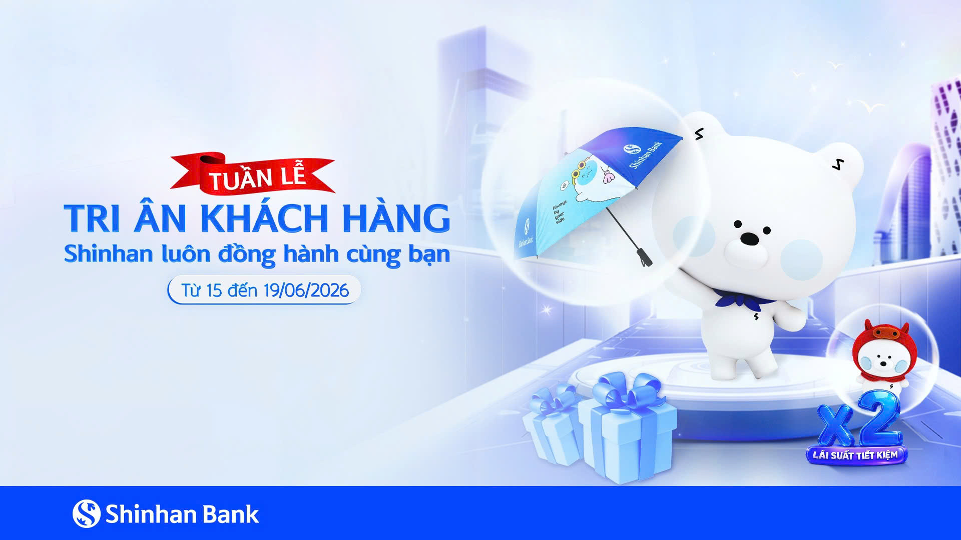 Ngân hàng Shinhan truyền tải thông điệp “Shinhan luôn đồng hành cùng bạn” trong Tuần lễ Tri ân Khách hàng 2026
