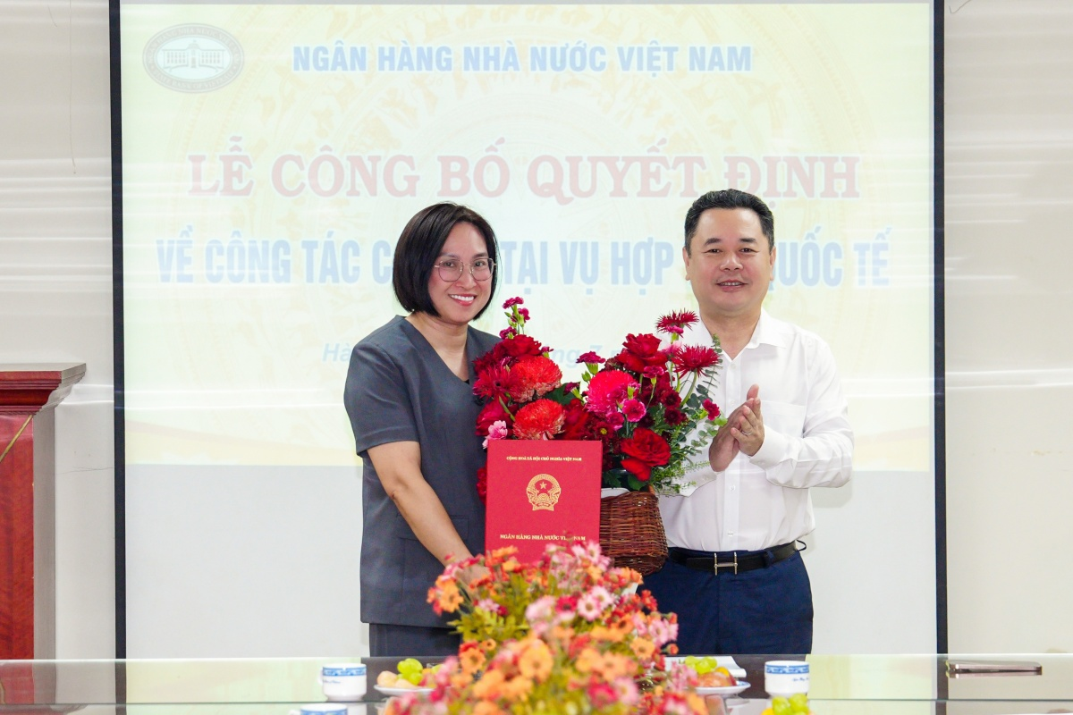 Công bố Quyết định bổ nhiệm Phó Vụ trưởng Vụ Hợp tác quốc tế NHNN