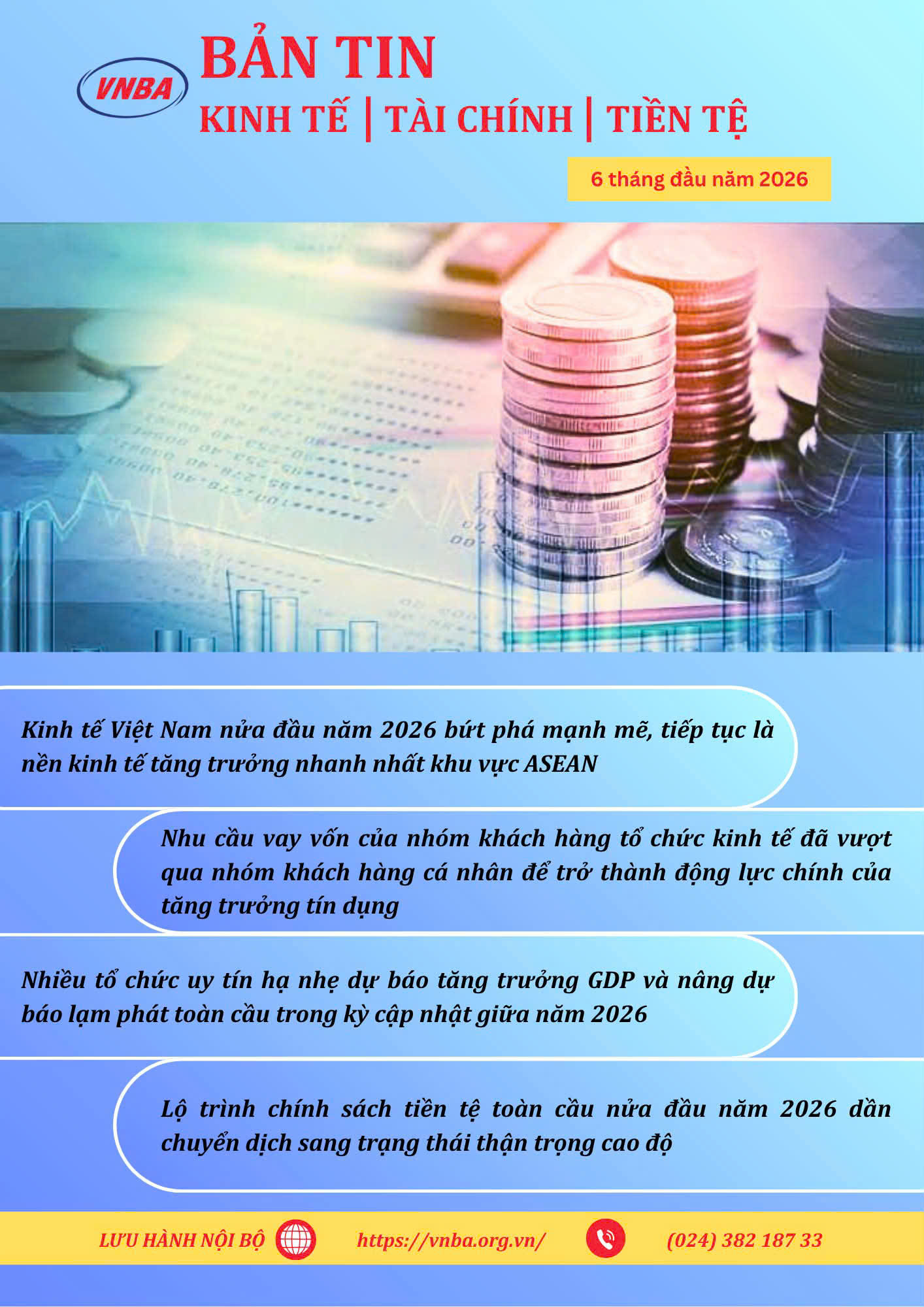 Thông tin Kinh tế - Tài chính - Tiền tệ 6 tháng đầu năm 2026