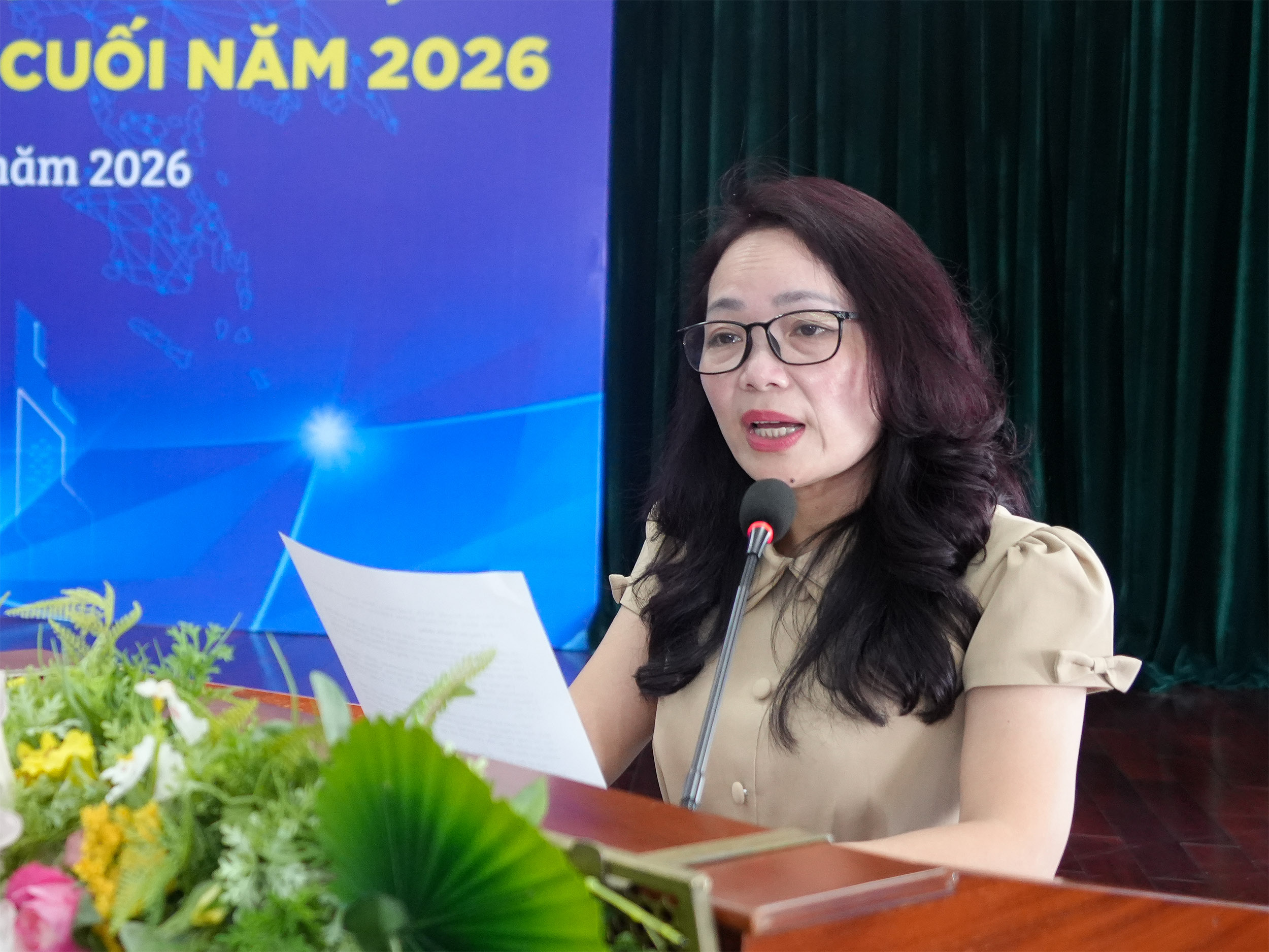 Bà Bùi Thu Oanh - Trưởng Ban Công tác Hội viên, Hiệp hội Ngân hàng Việt Nam