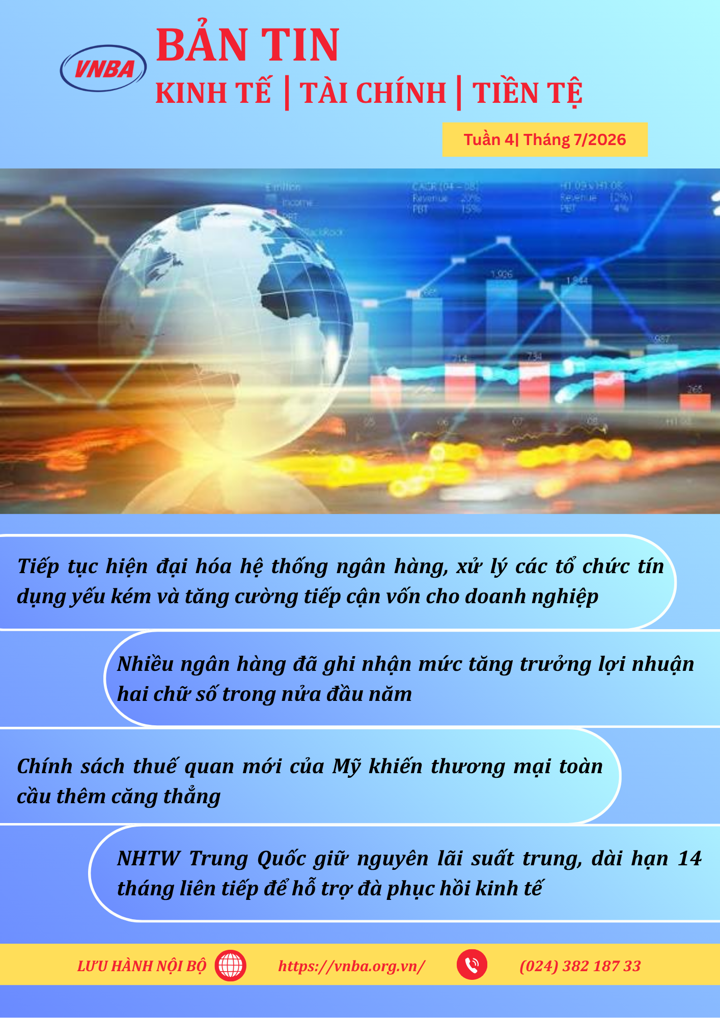 Bản tin Kinh tế - Tài chính - Tiền tệ tuần 4 tháng 7/2026