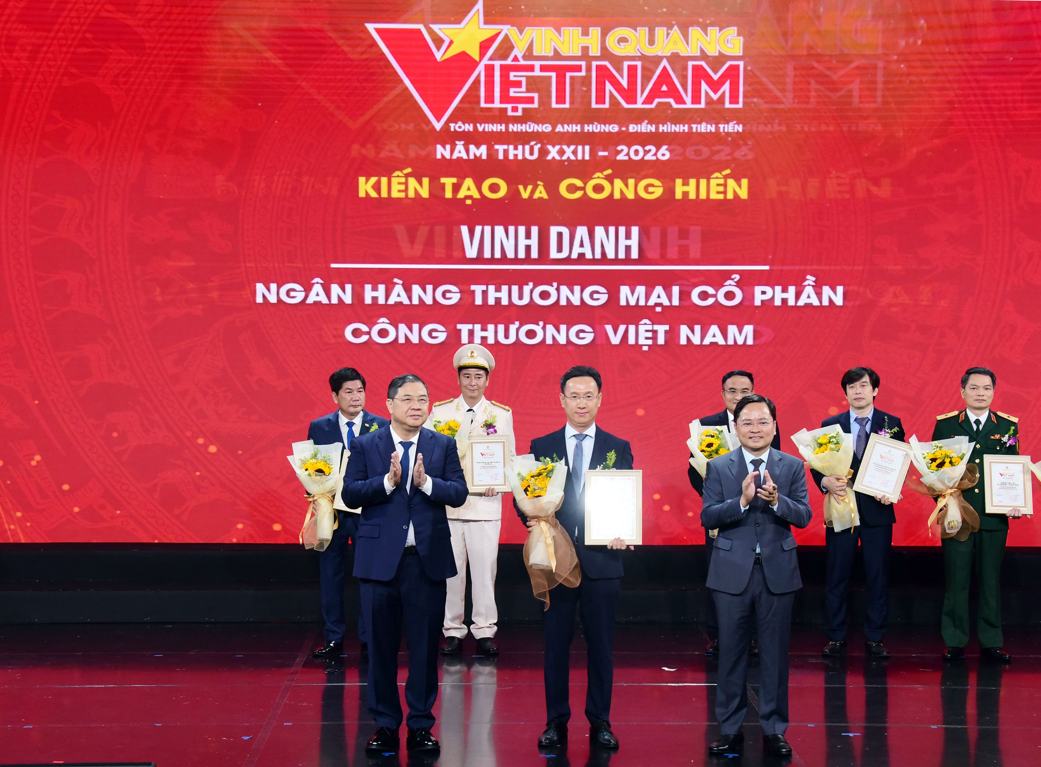 VietinBank được vinh danh tại chương trình Vinh quang Việt Nam 2026