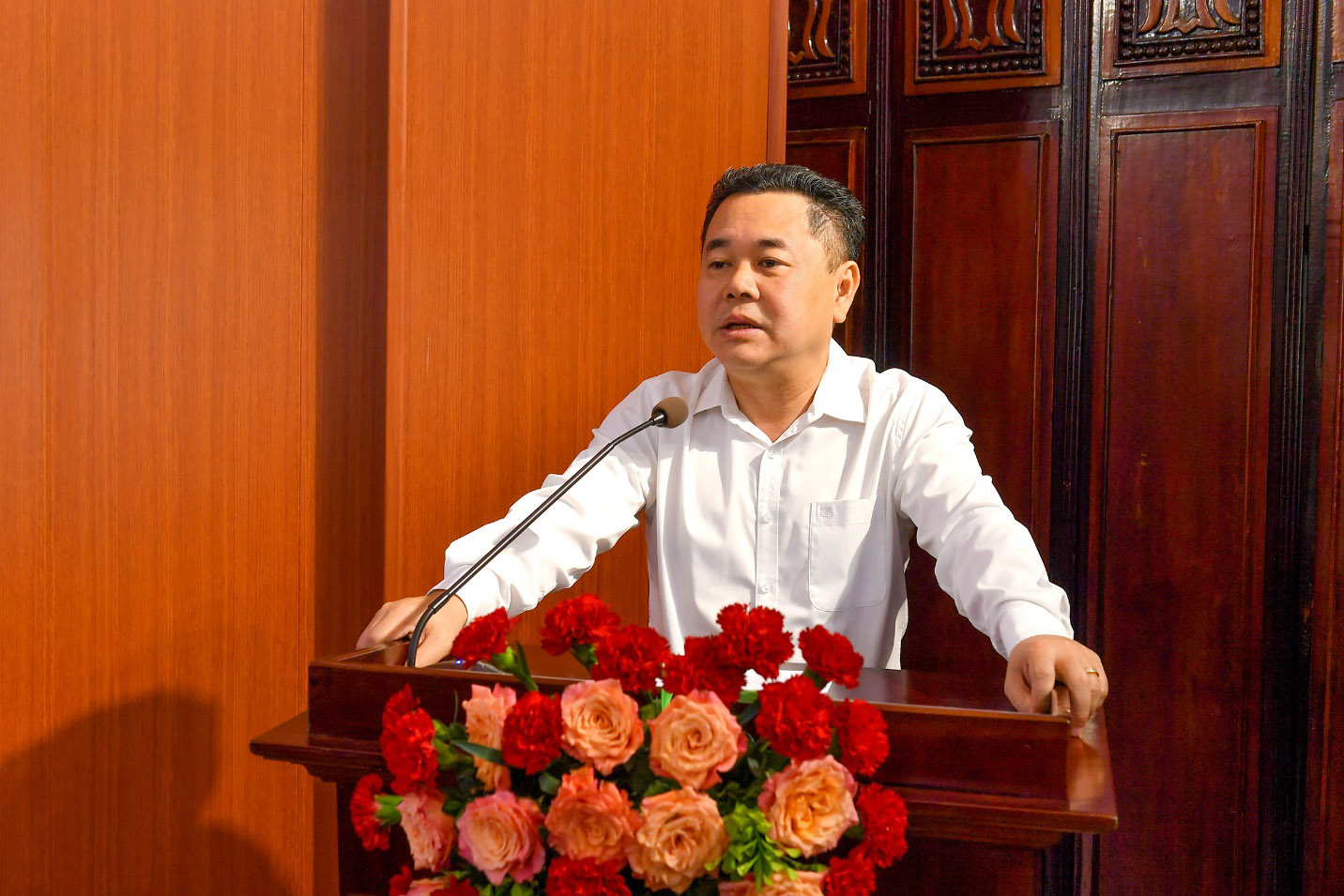 Phó Thống đốc NHNN Nguyễn Ngọc Cảnh phát biểu giao nhiệm vụ