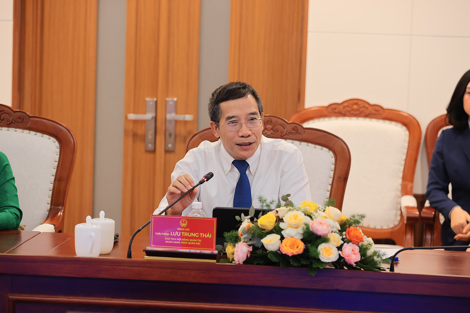 Ảnh: Ông Lưu Trung Thái, Chủ tịch Hội đồng Quản trị MB cam kết MB sẽ là đối tác tin cậy của tỉnh Khánh Hòa