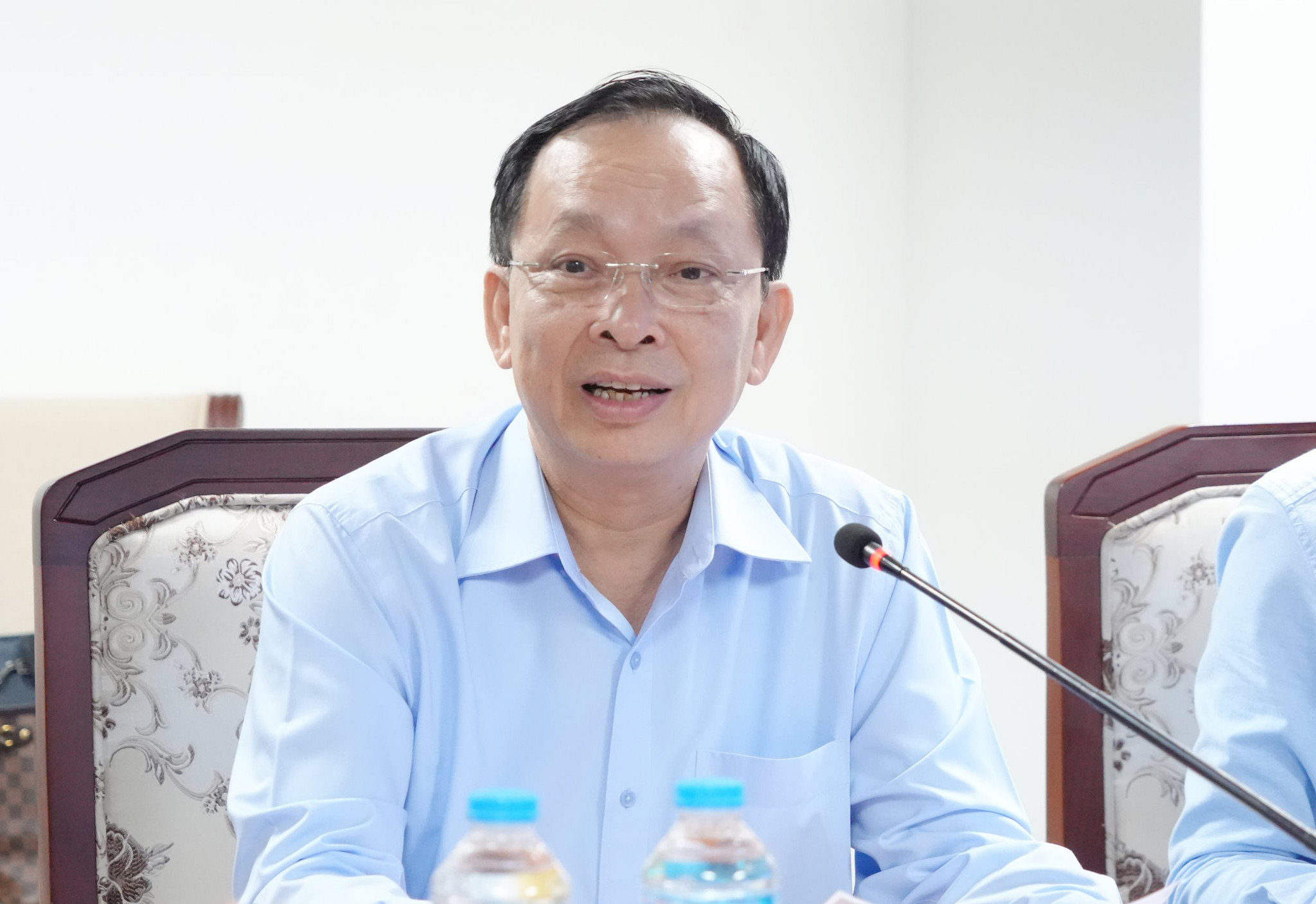 TS. Đào Minh Tú, Phó Chủ tịch kiêm Tổng Thư ký Hiệp hội Ngân hàng Việt Nam phát biểu tại buổi làm việc