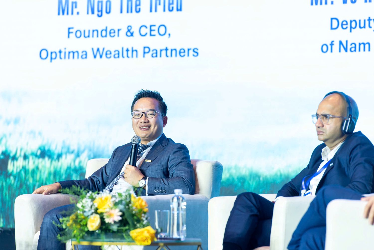 Ông Võ Hoàng Hải – Phó Tổng Giám đốc Nam A Bank tham gia phiên thảo luận “Cấu trúc các dự án xanh thành các sản phẩm đầu tư đủ điều kiện thu hút dòng vốn”