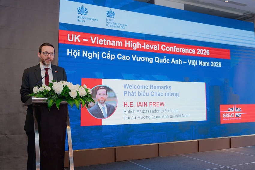 Đại sứ Vương quốc Anh tại Việt Nam Iain Frew cho biết, quan hệ Việt Nam - Vương quốc Anh đang bước vào giai đoạn phát triển mới với nhiều cơ hội hợp tác sâu rộng