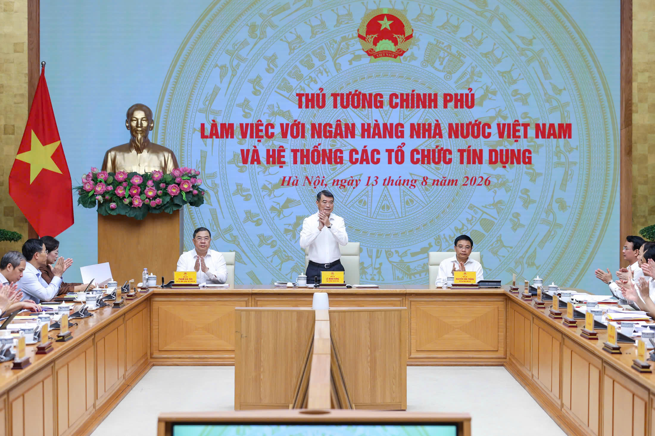 Thủ tướng Chính phủ Lê Minh Hưng chủ trì Buổi làm việc