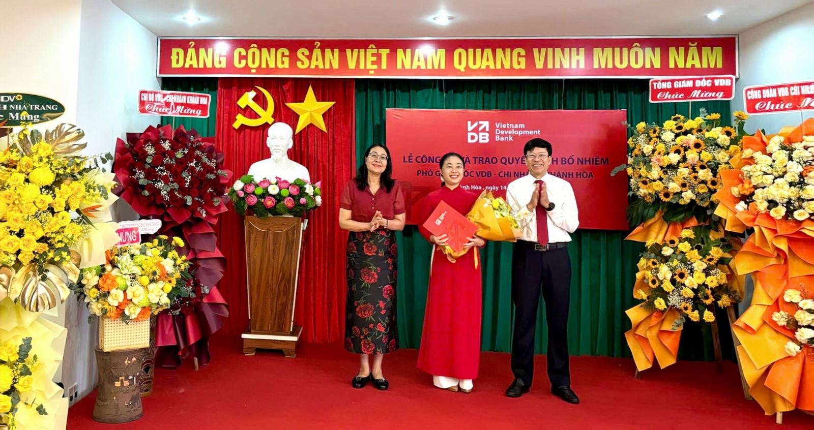 Công bố quyết định bổ nhiệm Phó Giám Đốc VDB – Chi nhánh Khánh Hòa