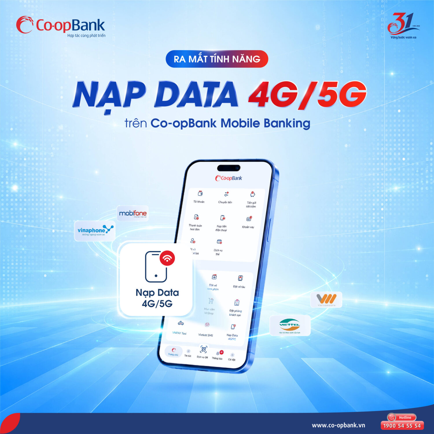 Co-opBank triển khai một số tính năng dịch vụ và giải pháp tăng cường an toàn bảo mật trên ứng dụng Co-opBank Mobile Banking