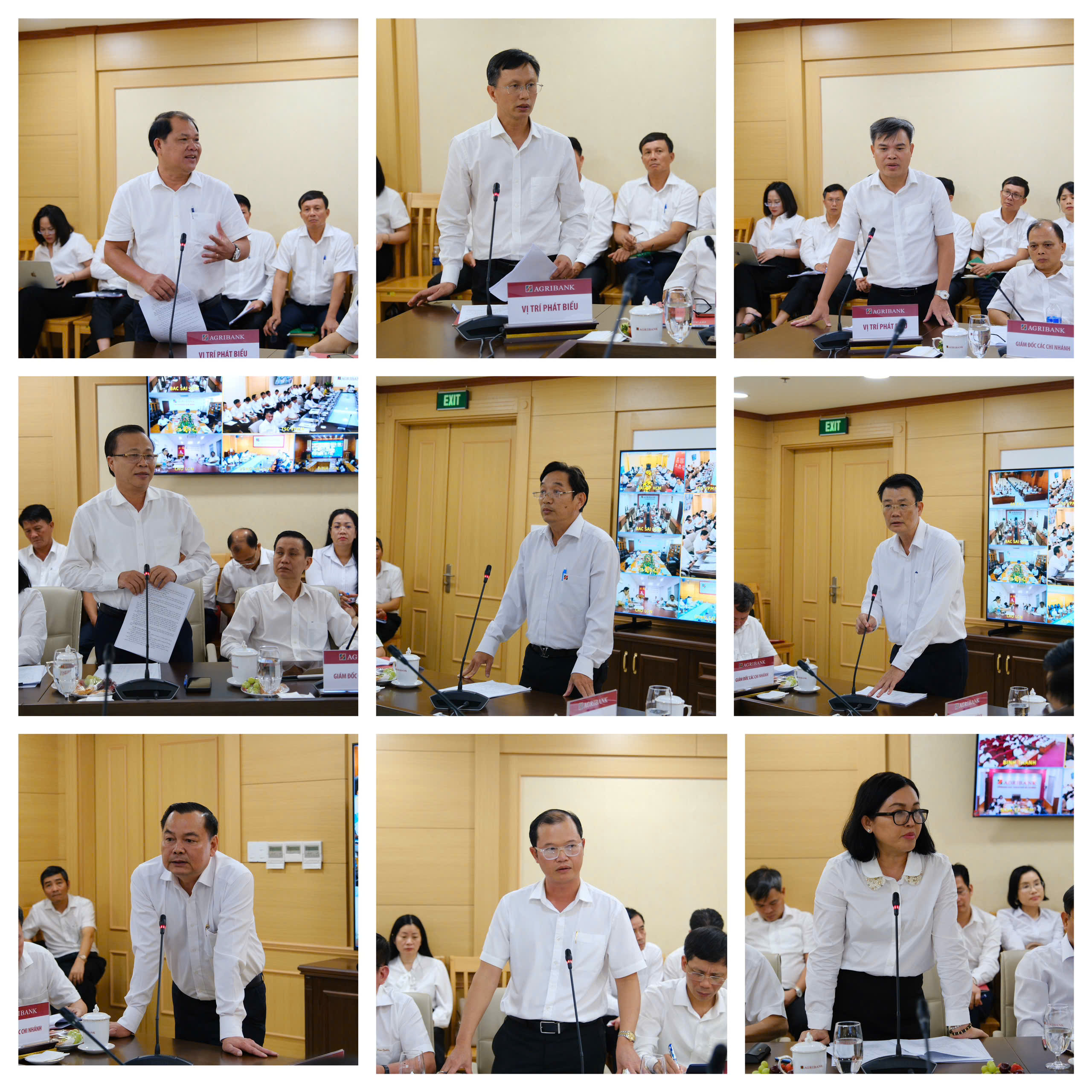 Đại diện lãnh đạo một số chi nhánh trên địa bàn TP Hồ Chí Minh báo cáo tại Chương trình làm việc