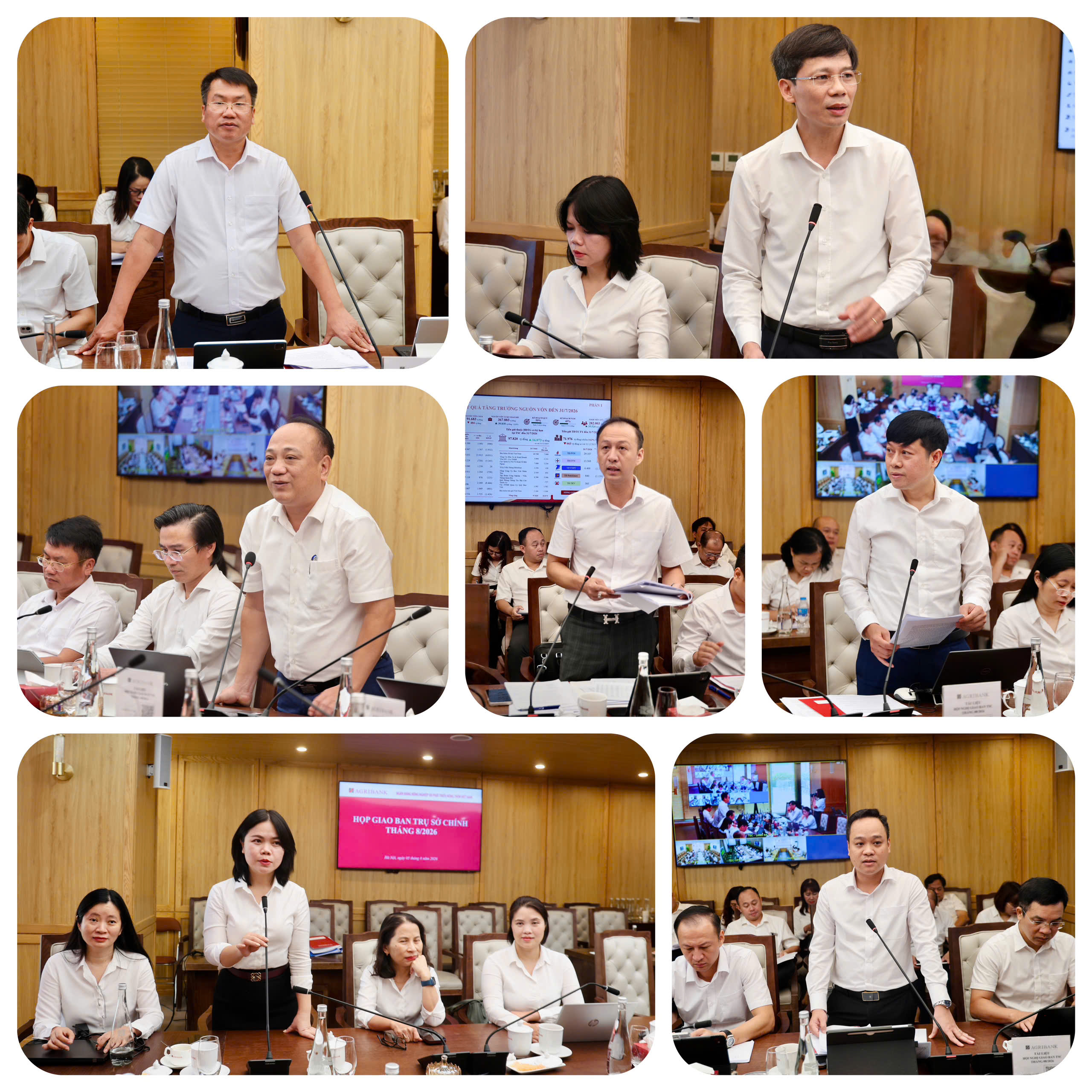 Đại diện các Ban, Đơn vị tại TSC báo cáo tại Hội nghị