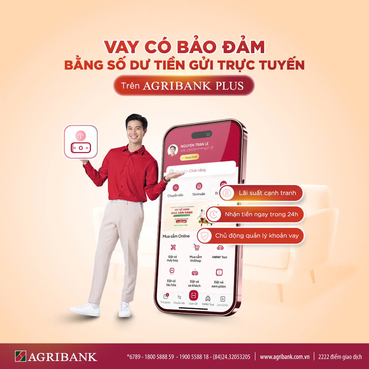 Các nền tảng ngân hàng số của Agribank mở thêm kênh tiếp cận dịch vụ tài chính, giúp khách hàng chủ động hơn trong giao dịch và quản lý tài chính.