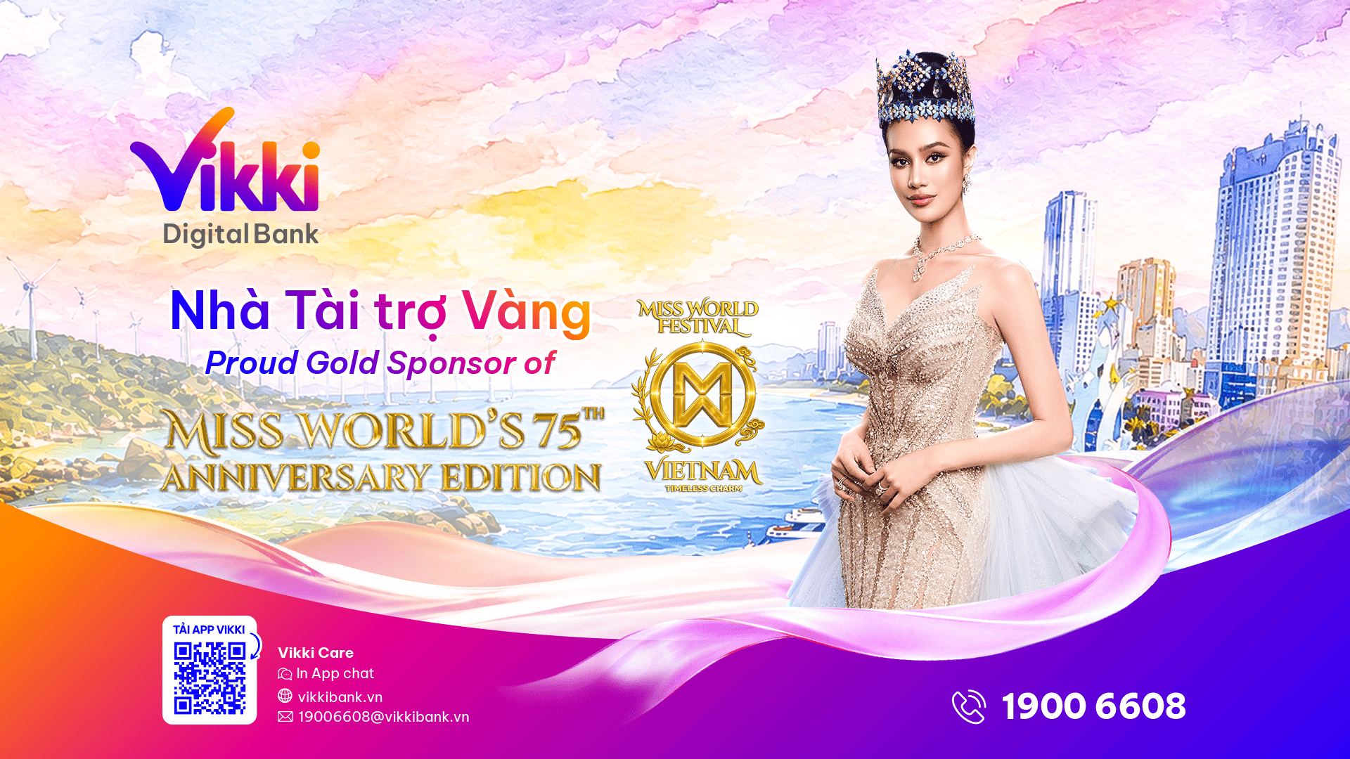 Vikki Digital Bank đồng hành cùng Miss World 2026