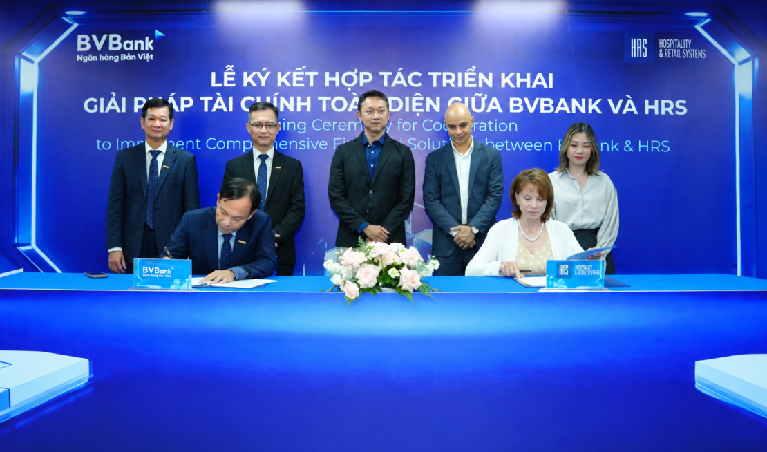 BVBANK và HRS ký kết hợp tác giải pháp tài chính toàn diện cho ngành khách sạn