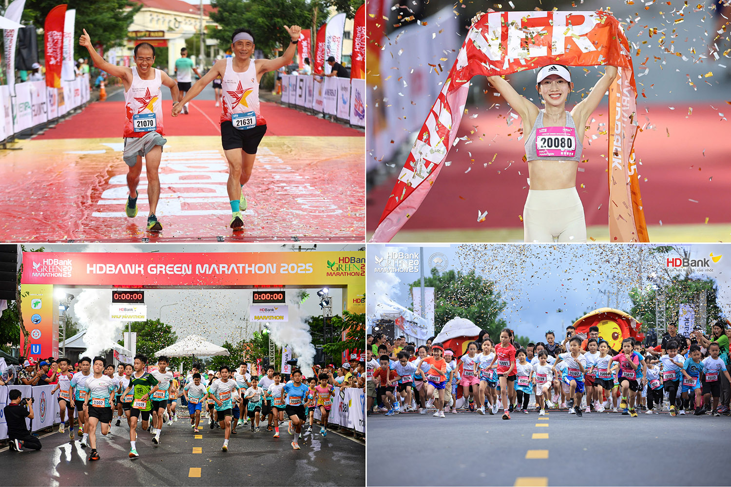HDBank Green Marathon trở thành không gian để các gia đình cùng vận động, trải nghiệm và gắn kết.