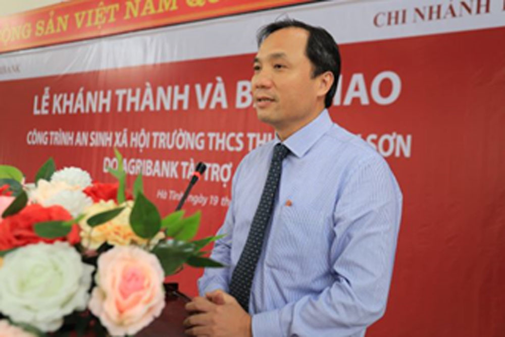Agribank Ha Tinh khanh thanh truong THCS thi tran Tay Son 3