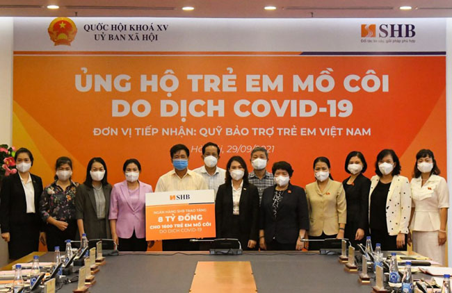 SHB ung ho 1600 tre em mo coi do dai dich 2