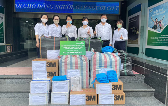 Vietcombank chung tay đẩy lùi dịch Covid-19