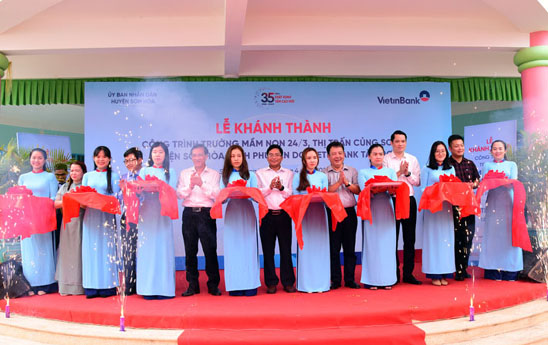 VietinBank tai tro 5 ty dong xay Truong Mam non tai Phu Yen
