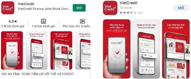 Canh bao app TinVietCredit gia mao app VietCredit 3