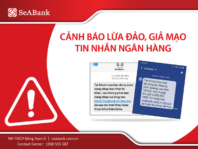 Canh bao tin nhan gia mao thuong hieu SeABank 1