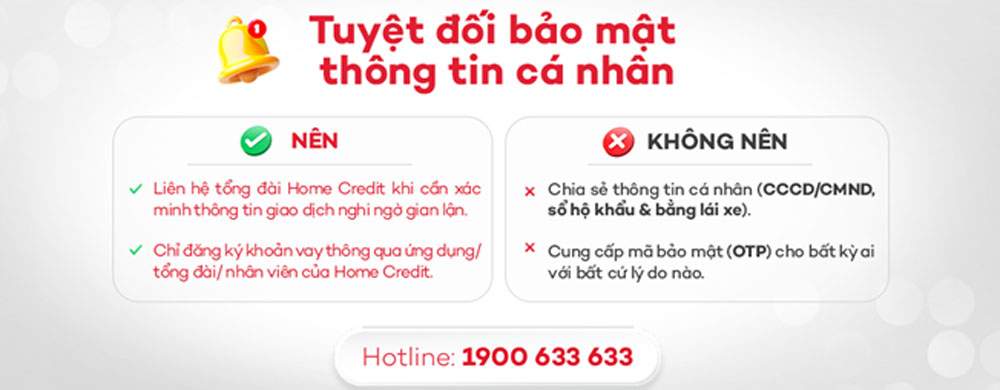 Home Credit khuyen cao