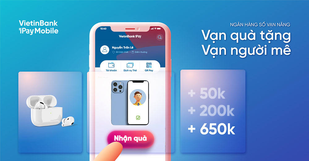 Khach hang cua VietinBank Can Tho trung thuong iPhone 13 Promax 256GB1