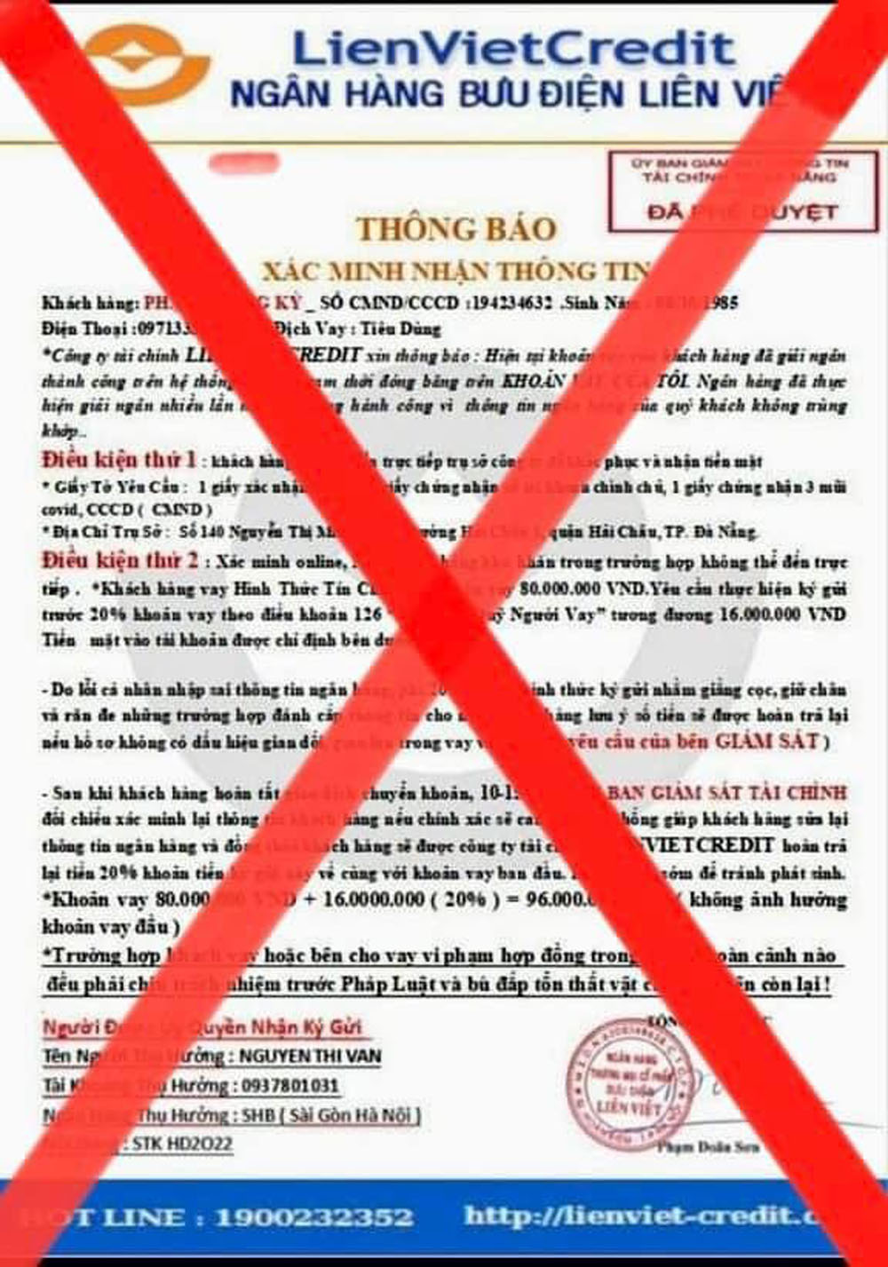 LienVietPostbank canh bao ve viec mao danh ngan hang 2