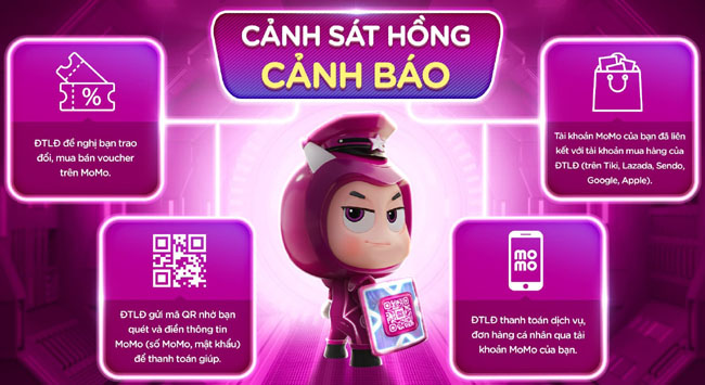 MoMo canh bao khach hang tranh Quet ma QR lua dao 3