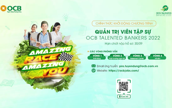 OCB khởi động chương trình tuyển dụng “Amazing Race - Amazing You”