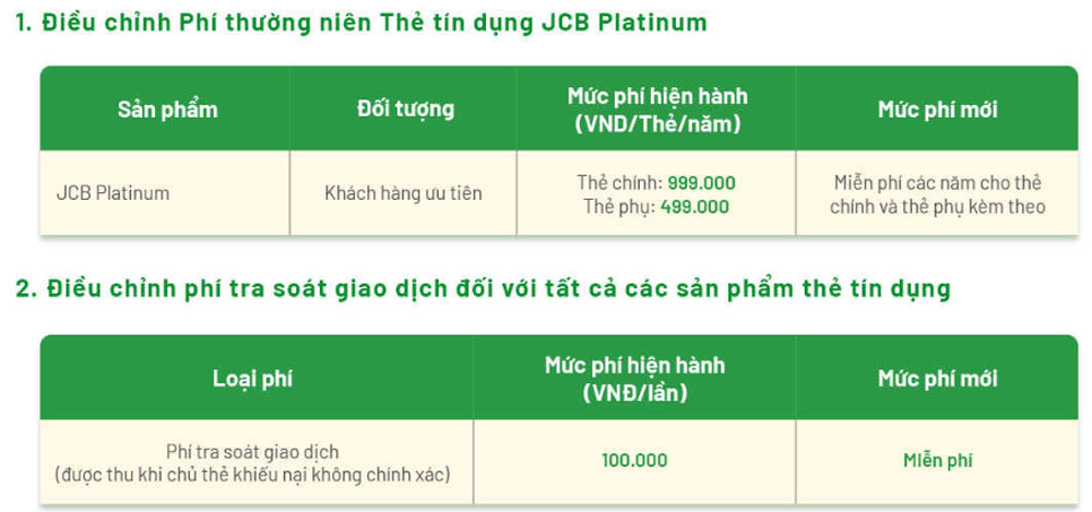 OCB mien phi thuong nien cho chu the 2
