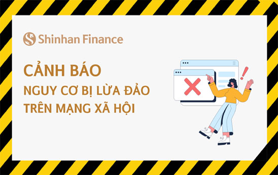 Shinhan Finance canh bao nguy co bi lua dao tren mang xa hoi