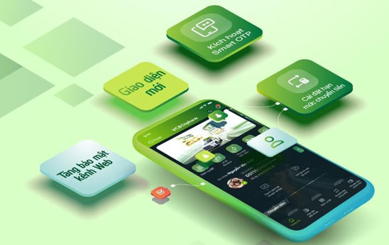 VCB Digibank thực hiện cải tiến một số tính năng và giao diện