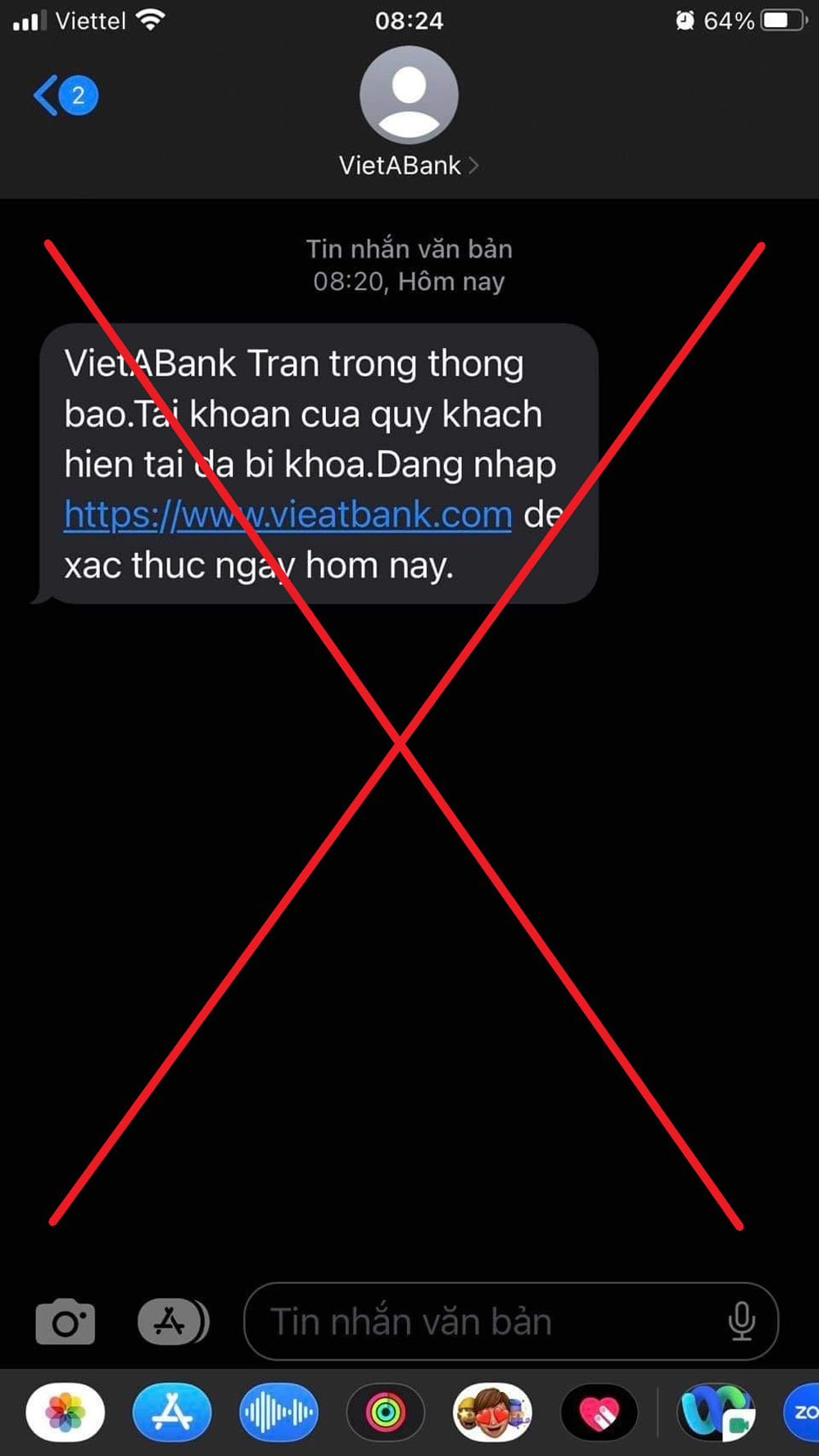 VietABank canh bao lua dao mao danh ngan hang 2
