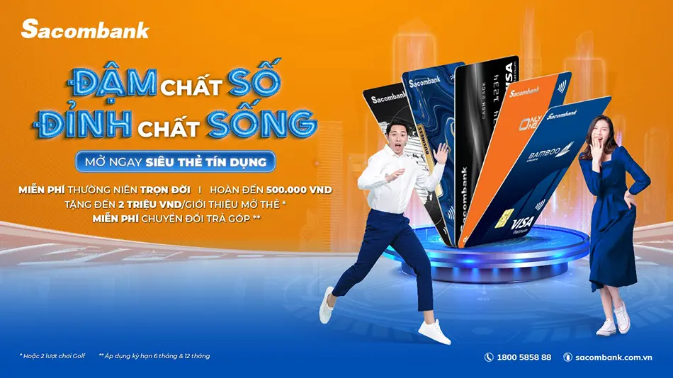 sacombank thuong khong gioi han trong chuong trinh dam chat so dinh chat song