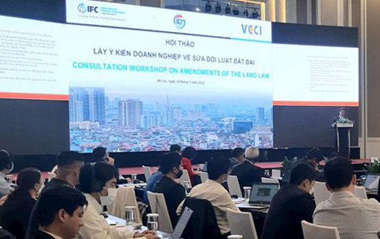 Hội thảo lấy ý kiến doanh nghiệp về sửa đổi luật đất đai