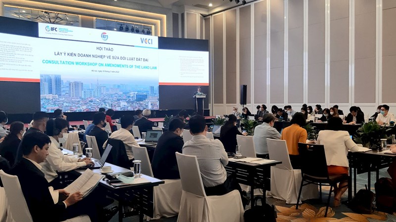 Hoi thao lay y kien doanh nghiep ve sua doi luat dat dai 2