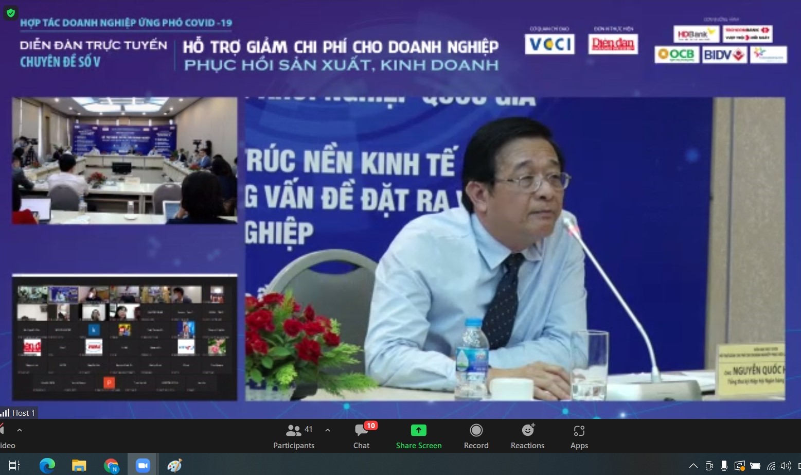 Tọa đàm “Hỗ trợ giảm chi phí cho doanh nghiệp phục hồi sản xuất, kinh doanh”