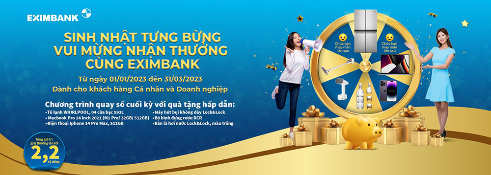 Sinh nhat tung bung vui mung nhan thuong cung Eximbank1