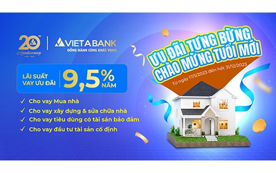 VietABank cho khach hang ca nhan vay uu dai lai suat trong chuong trinh Uu dai tung bung Chao mung tuoi moi345