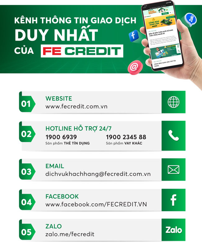 Canh bao Website va Hotline gia mao