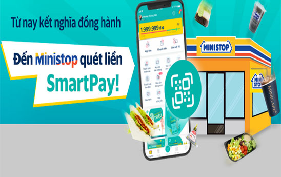 Dùng SmartPay để thanh toán tại Ministop