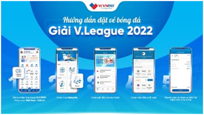 VNPAY giam gia cho khach hang dat mua ve V League 2