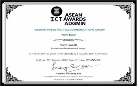 VNPT BioID và vnEdu đạt giải Bạc tại ASEAN ICT Awards 2021